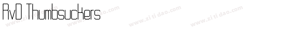 RvD Thumbsuckers字体转换